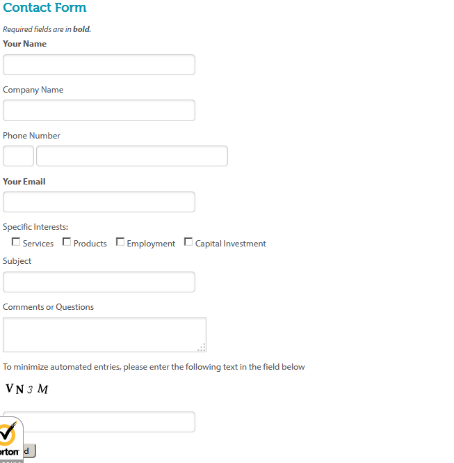Photo of a Contact Form