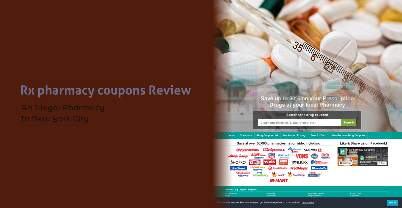 Rx Pharmacy Coupons Review An Illegal Pharmacy In New York City